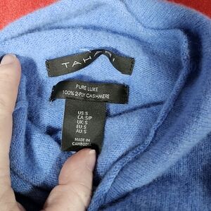 Tahari Soft Blue Cashmere Knit
